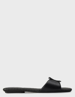ARMANI EXCHANGE: Чёрные шлёпанцы 