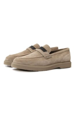 Brunello Cucinelli: Бежевые лоферы 