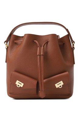 Ferragamo: Коричневая сумка 