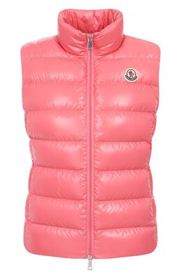 Moncler: Розовый жилет  Ghany