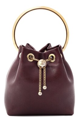 Jimmy Choo: Бордовая сумка  Bon Bon