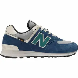 New Balance: Синие кроссовки  574