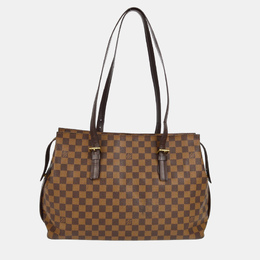 Louis Vuitton: Коричневая сумка-шоппер 