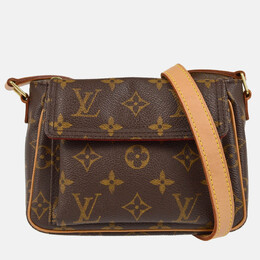 Louis Vuitton: Коричневая сумка через плечо 