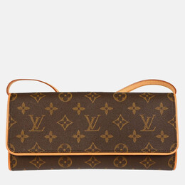 Louis Vuitton: Коричневая сумка через плечо  Pochette