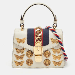 Gucci: Белая сумка на руку  Sylvie
