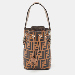 Fendi: Коричневая сумка  Mon Tresor
