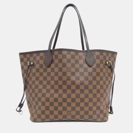 Louis Vuitton: Коричневая сумка-шоппер  Neverfull MM