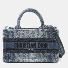 Dior: Голубая сумка-шоппер 