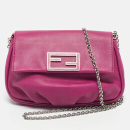 Fendi: Розовая сумка через плечо 