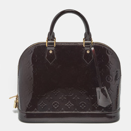 Louis Vuitton: Бордовая сумка 