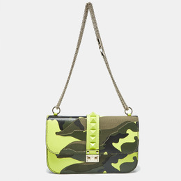 Valentino: Многоцветная сумка  Rockstud