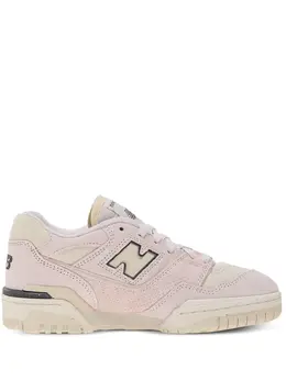 New Balance: Розовые кроссовки  550