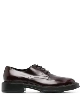 Tod's: Бордовые туфли 