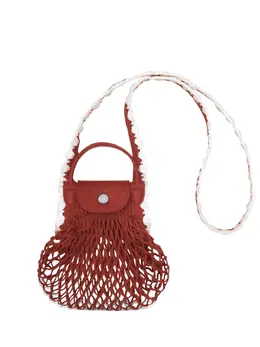 Longchamp: Красная сумка  Le Pliage