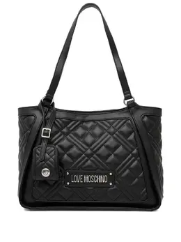 Love Moschino: Чёрная сумка-шоппер 