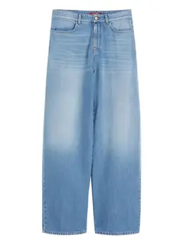 Max Mara: Кожаные джинсы 