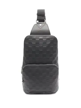 Louis Vuitton Pre-Owned: Чёрный рюкзак 