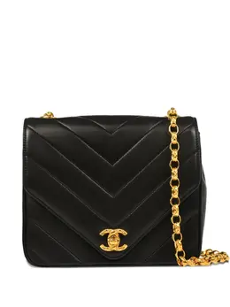 CHANEL Pre-Owned: Чёрная сумка 