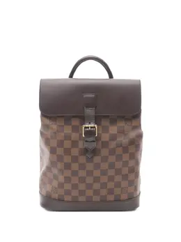 Louis Vuitton Pre-Owned: Тёмный рюкзак 