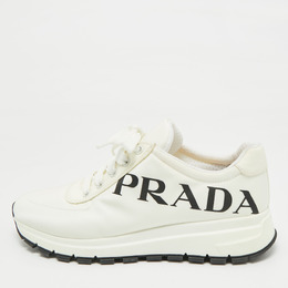 Prada: Белые кроссовки 