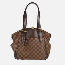 Louis Vuitton: Коричневая сумка 