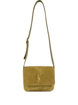 Saint Laurent: Зелёная сумка  Niki