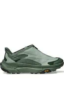 HOKA: Зелёные кроссовки 