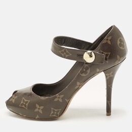 Louis Vuitton: Коричневые босоножки 