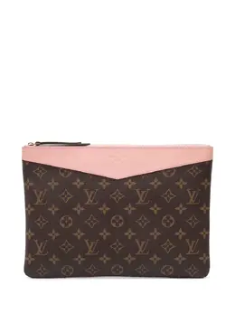 Louis Vuitton Pre-Owned: Коричневый клатч 