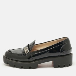 Christian Louboutin: Чёрные мокасины  Lock Woody