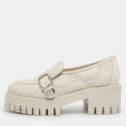 Gucci: Белые лоферы 