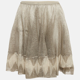 Alaia: Бежевая юбка 