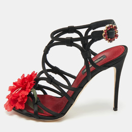 Dolce & Gabbana: Чёрные сандалии 