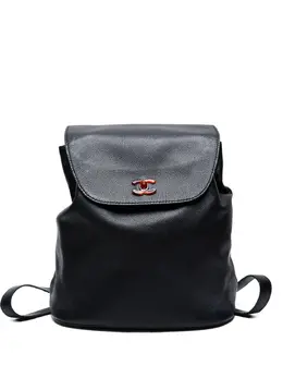 CHANEL Pre-Owned: Чёрный рюкзак 