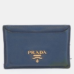 Prada: Голубой картхолдер 