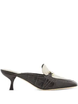 Ferragamo: Коричневые сабо 