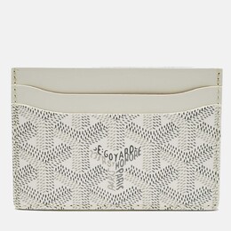 Goyard: Белый картхолдер 