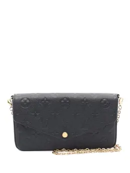 Louis Vuitton Pre-Owned: Чёрная сумка 