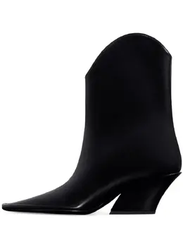 Mugler: Чёрные ботинки 