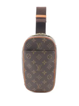 Louis Vuitton Pre-Owned: Коричневая поясная сумка 