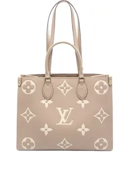 Louis Vuitton Pre-Owned: Бежевая сумка-шоппер 