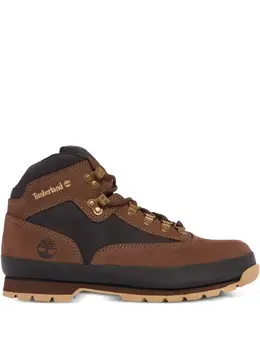 Timberland: Тёмные ботинки 