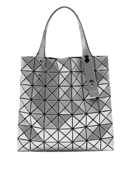 Bao Bao Issey Miyake: Серебристая сумка-шоппер 