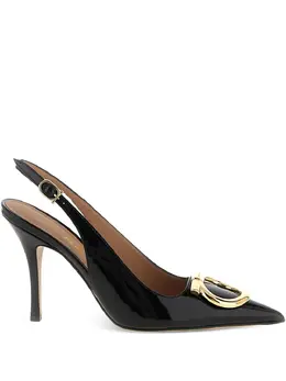 Ferragamo: Чёрные туфли  Gancini