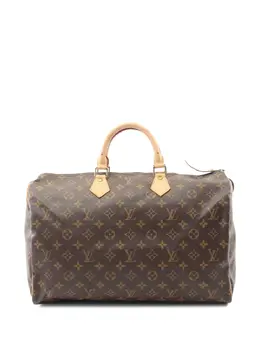 Louis Vuitton Pre-Owned: Коричневый чемодан 