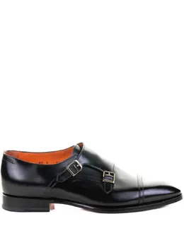 Santoni: Чёрные туфли 