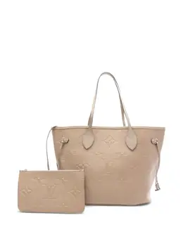 Louis Vuitton Pre-Owned: Бежевая сумка-шоппер 