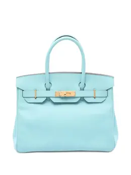 Hermès Pre-Owned: Голубая сумка-шоппер 