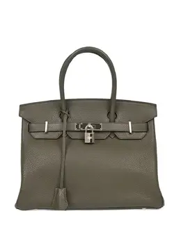 Hermès Pre-Owned: Зелёная сумка-шоппер 